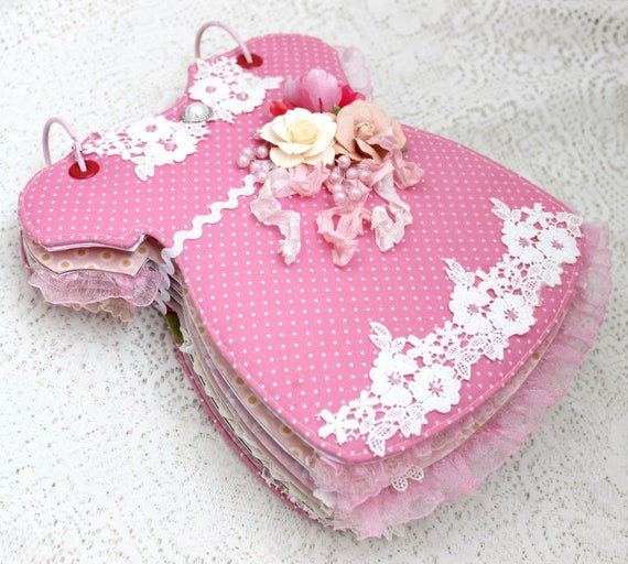 Handmade Baby Girl Scrapbook Album: Pink Dress Photo Album