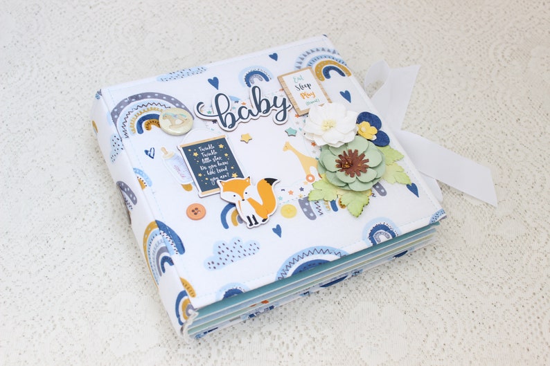 Baby Scrapbook Album Baby Boy Photo Album Baby Memory Book Handmade