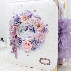 Handmade Wedding Scrapbook Album: Floral Memory Photo Book