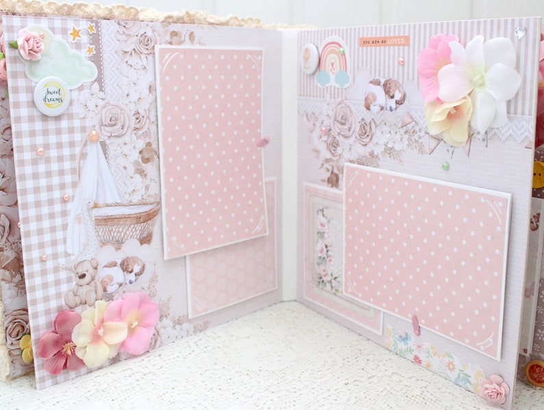 Baby Girl Album Baby Scrapbook Baby Photo Album Baby Memory Book