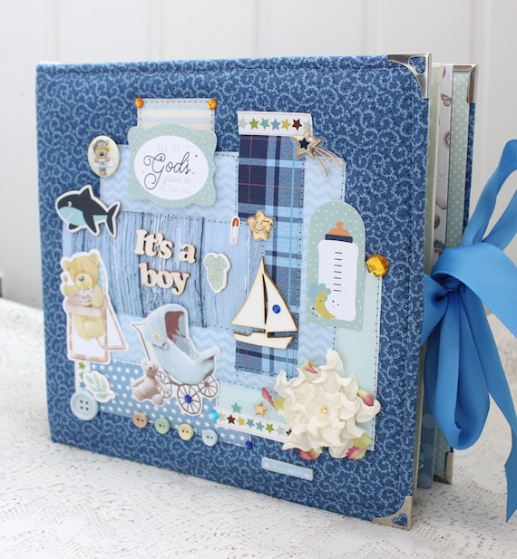 Handmade Baby Boy Photo Album Baby Scrapbook Album Baby Memory