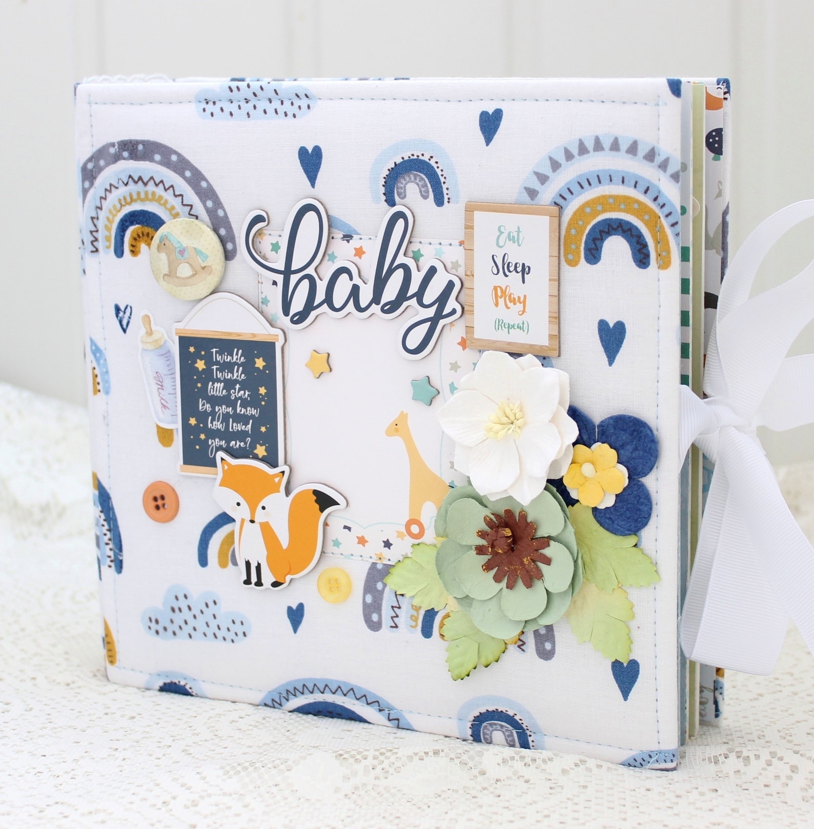 Baby Scrapbook Album Baby Boy Photo Album Baby Memory Book Handmade