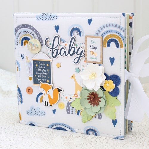 Baby Boy Photo Album Newborn Album Baby Gift Baby Book Etsy