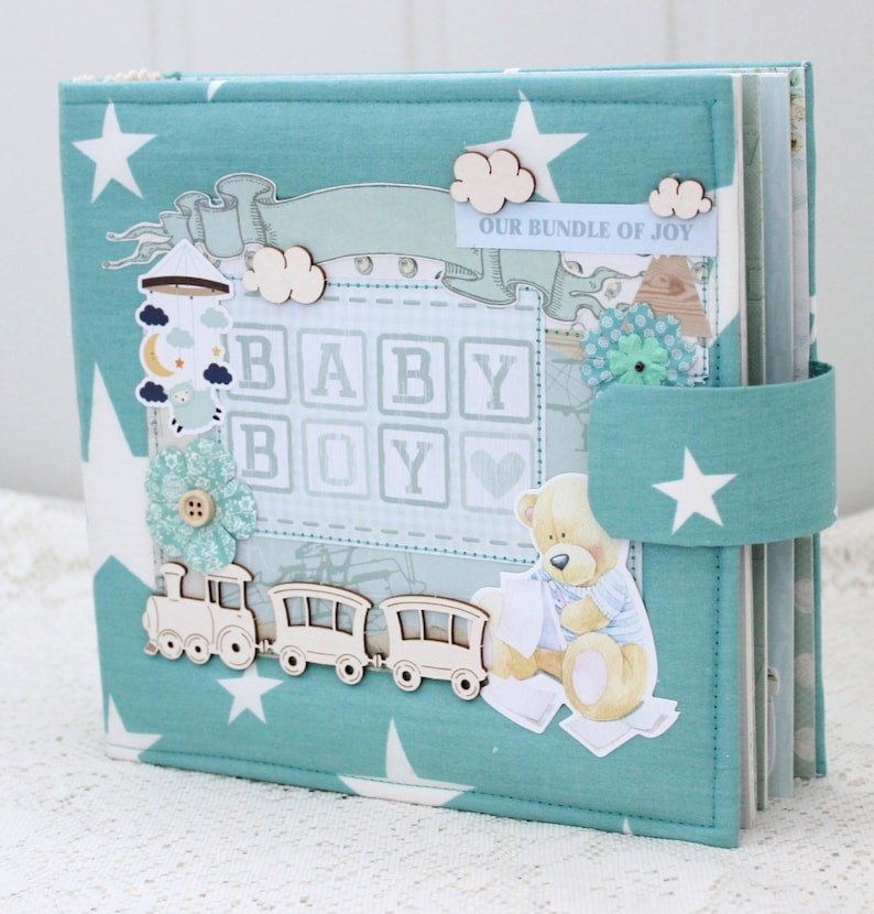 Baby Boy Photo Album Newborn Album Baby Gift Baby Memory Book Etsy