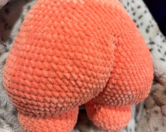 Crochet Booty Plush Pillow: Handmade Funny Adult Humor Decor
