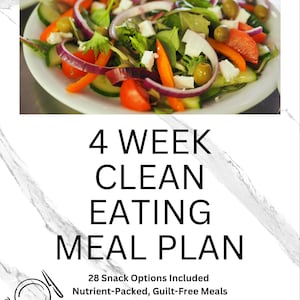 4 Week Healthy Eating Meal Plan With Multiple Snack Options
