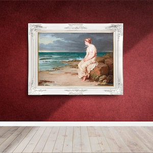 John William Waterhouse - Miranda - 1875 - Famous Paintings - Vintage Art Poster - Classic Print - A4 A3 A2 - Home Decor - Fine Art