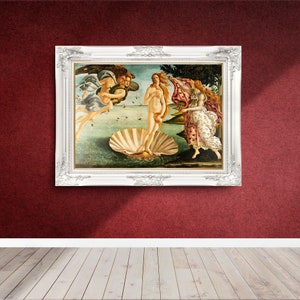 Botticelli - The Birth of Venus - 1485 - Famous Paintings - Vintage Art Poster - Classic Print - A4 A3 A2 - Home Decor - Fine Art