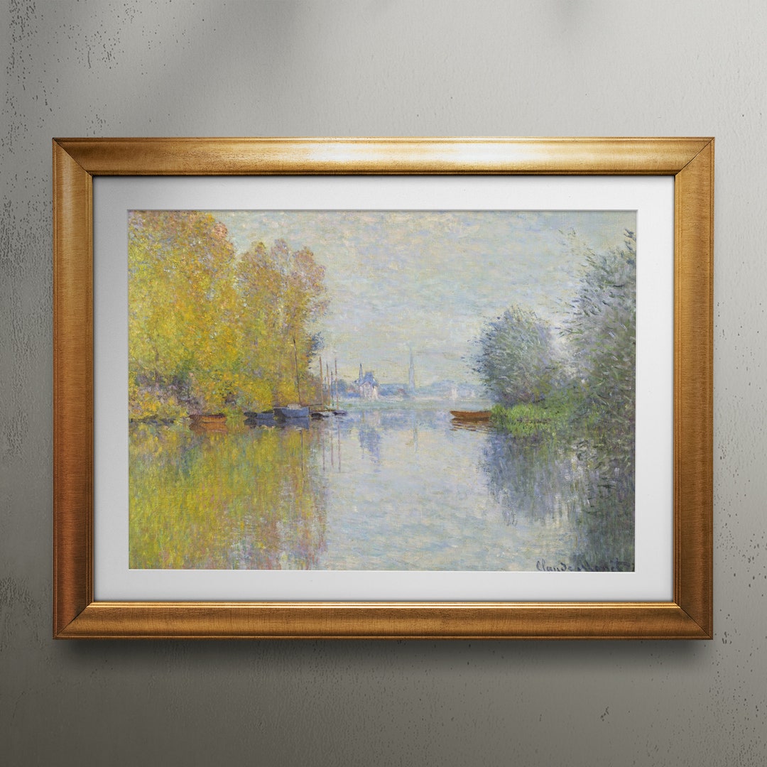 Autumn on the Seine Argenteuil by Claude Monet - Fine Art Poster ...