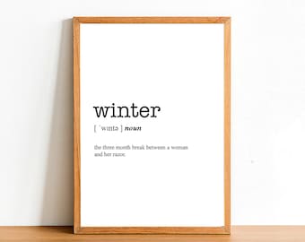 NATURE POSTER Photo Poster Print Art A0 A1 A2 A3 A4 WINTER IN THE CITY AE066