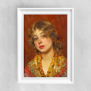 Eugene de Blaas - Gypsy Girl - Fine Art Print - Vintage Art Poster - Famous Paintings - Art Classic - A4 A3 A2 Home Decor Gift Idea