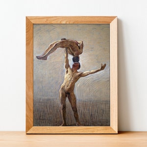 Athletes by Eugene Jansson - Vintage Art Print - Antique Art Poster - Print on Paper - A4 A3 A2 - Home Wall Decor | 213