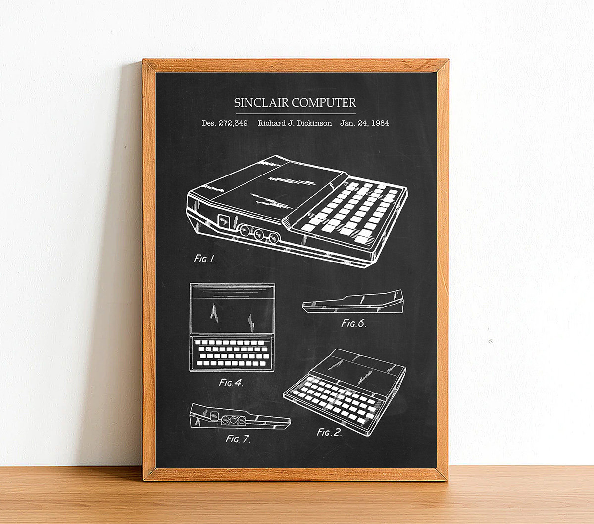 SINCLAIR ZX81 Patent Poster Print - A4 A3 A2 Prints - Home Wall