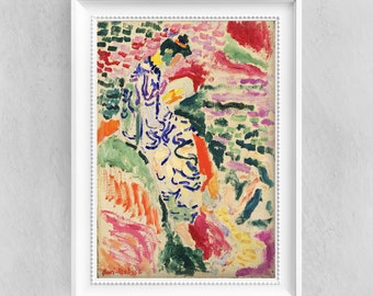 Henri Matisse - La Japonaise - Fine Art Print - Vintage Art Poster - Famous Paintings - Art Classic - A4 A3 A2 Home Decor Gift Idea