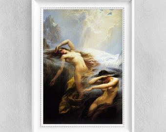 Draper - Clyties of the Mist - Fine Art Print - Vintage Art Poster - Famous Paintings - Art Classic - A4 A3 A2 Home Decor Gift Idea