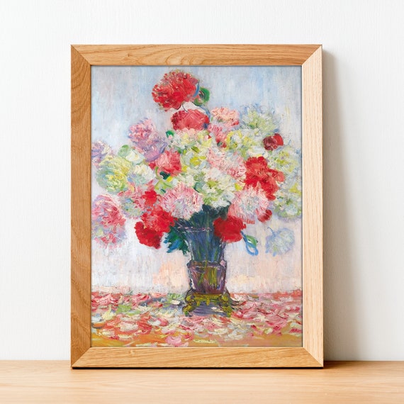 クロード・モネ 油彩画 花瓶の花 額装 複製画 楽天市場】クロード モネ