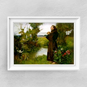 Tayler - Saint Francis - Fine Art Print - Vintage Art Poster - Famous Paintings - Art Classic - A4 A3 A2 - Home Decor Gift Idea