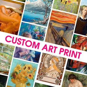 PERSONALISIERTER KUNSTDRUCK - Personalisierter Druck - Vollfarbe - Druck auf Anfrage - A5 A4 A3 A2 - Home Decor