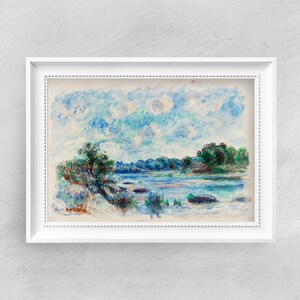 Landscape at Pont Aven - Renoir - Fine Art Print - Vintage Art Poster - Famous Paintings - Art Classic - A4 A3 A2 Home Decor Gift Idea