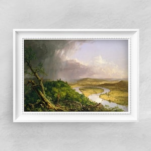 Thomas Cole - The Oxbow - Fine Art Print - Vintage Art Poster - Famous Paintings - Art Classic - A4 A3 A2 Home Decor Gift Idea