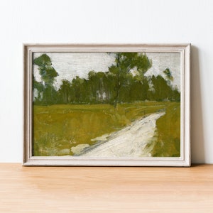 Country Road in France de Henry Ossawa Tanner - Impresión de paisaje - Pintura famosa - Cartel de arte antiguo - Impresión clásica - Decoración del hogar / 228