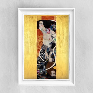 Judith II by GUSTAV KLIMT - Fine Art Poster - Vintage Oil Painting Print - Famous Paintings - Art Classics - A4 A3 A2 Home Decor