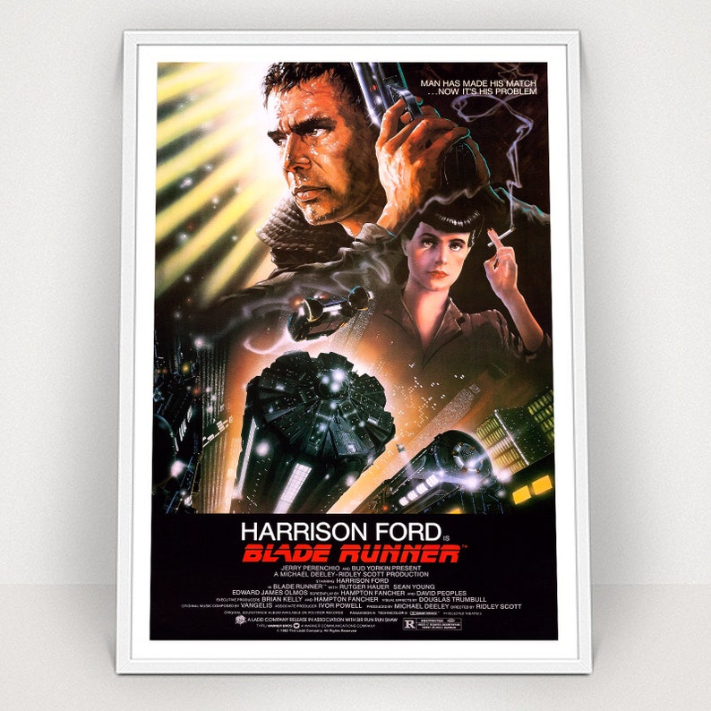 Blade Runner Classic Vintage Movie Poster or Canvas Art Print A3 A4 Sizes