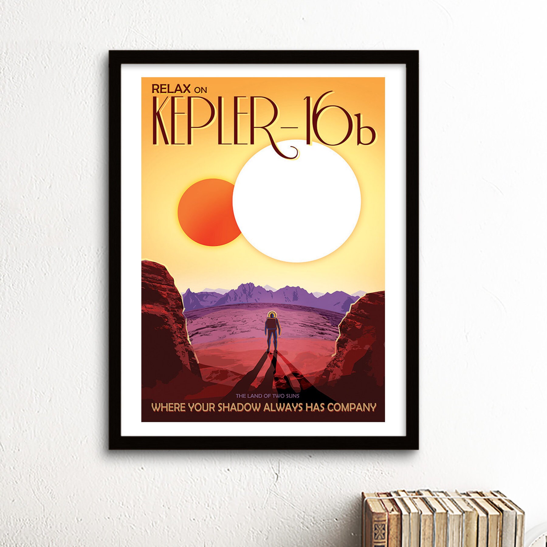 Kepler-16b - NASA Space Travel Poster Print - Satin Paper - A4 A3