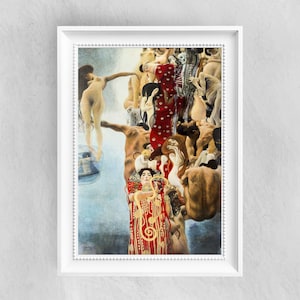 Médecine de GUSTAV KLIMT - Affiche d’art - impression de peinture à l’huile vintage - Peintures célèbres - Classiques de l’art - A4 A3 A2 Home Decor