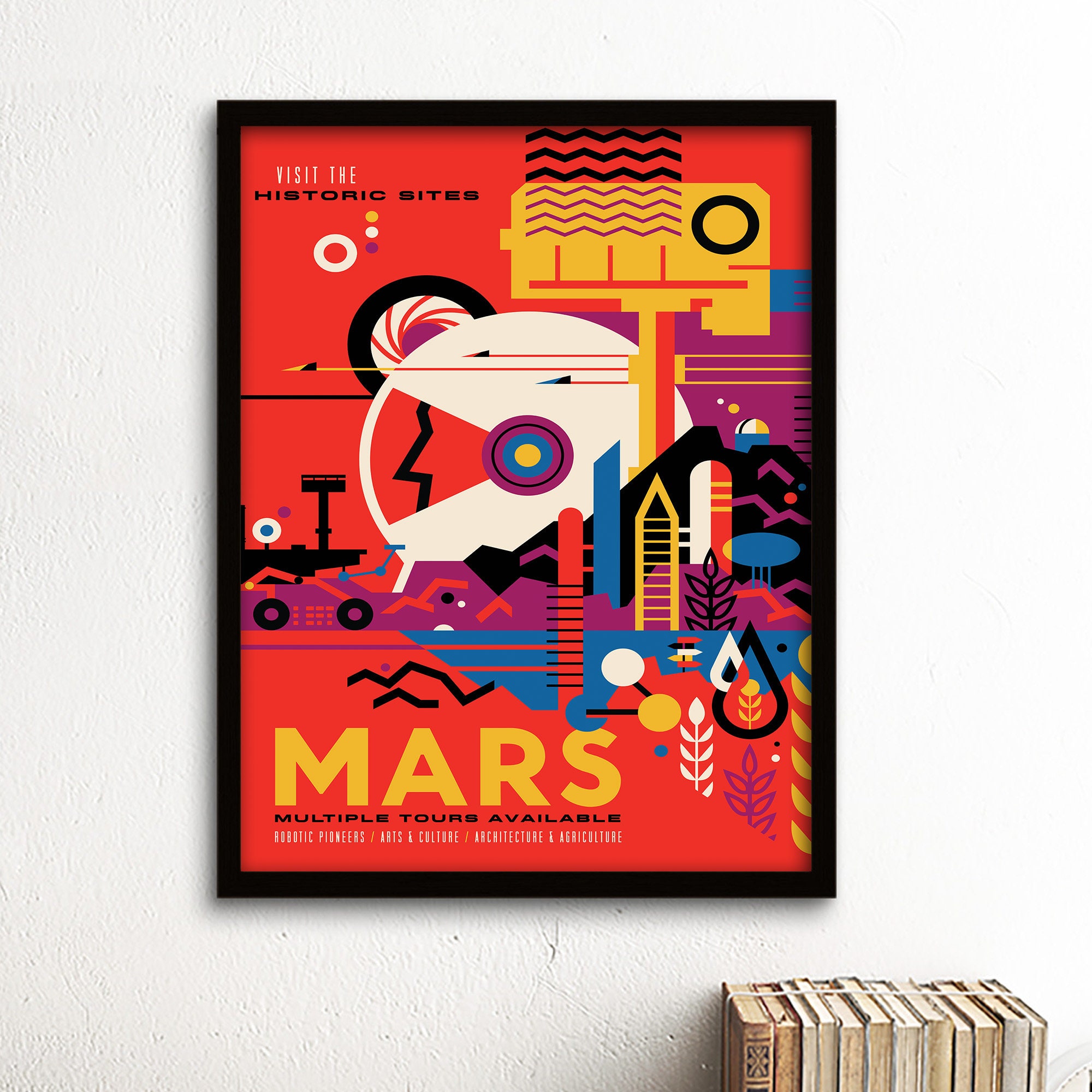 NASA Space Travel Posters Set of 6 Prints | Home Decor | Vintage Wall ...