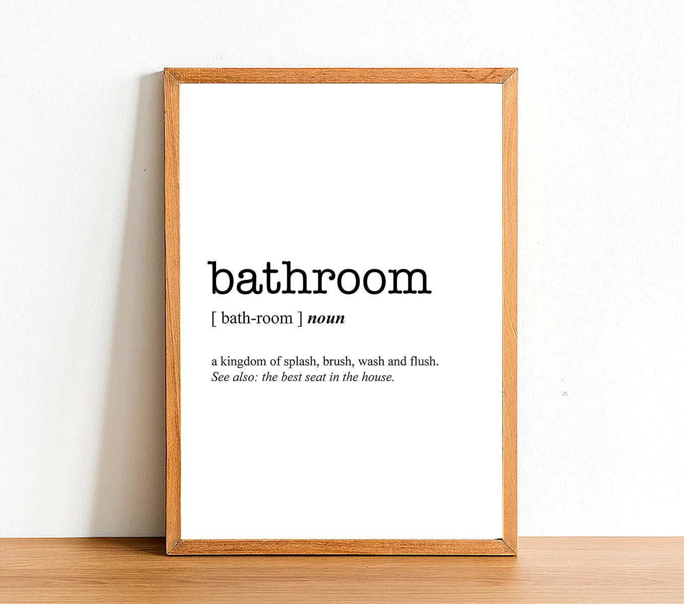 BATHROOM Word Definition Poster Print Urban Dictionary - Etsy