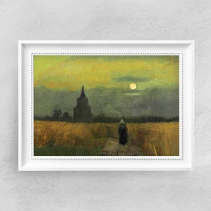 Van Gogh - Old Tower in the Field - Fine Art Print -  Vintage Art Poster - Famous Paintings - Art Classic - A4 A3 A2 - Home Decor Gift Idea
