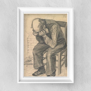 Van Gogh - Worn Out - Fine Art Print -  Vintage Art Poster - Famous Paintings - Art Classic - A4 A3 A2 - Home Decor Gift Idea