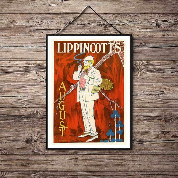 Lippincotts Magazine - 1898 - Art Nouveau La Belle Epoque - A4 A3 A2 - Home Wall Decor TOP QUALITY