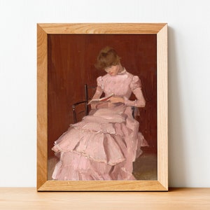 Peach Blossom by Beatrice Godwin Whistler - Famous Paintings - Antique Art Poster - Print on Paper -  A4 A3 A2 - Home Wall Decor | 195
