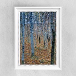 Beech Grove de GUSTAV KLIMT - Affiche d’art - impression de peinture à l’huile vintage - Peintures célèbres - Classiques de l’art - A4 A3 A2 Home Decor