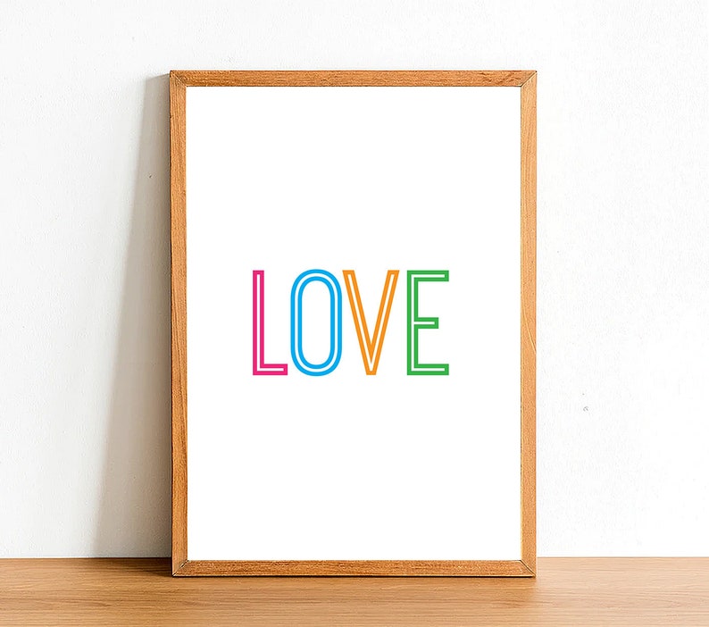 Inspirational Quotes A4 A3 A2 Posters Gift Idea Quote Print LOVE Motivational Prints Home Wall Art Decor
