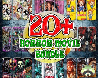 20+ Halloween Horror Movie Tumbler Bundle, Horror Friend Killers Character, Halloween Witch Tumbler Bundle, Happy Halloween Design