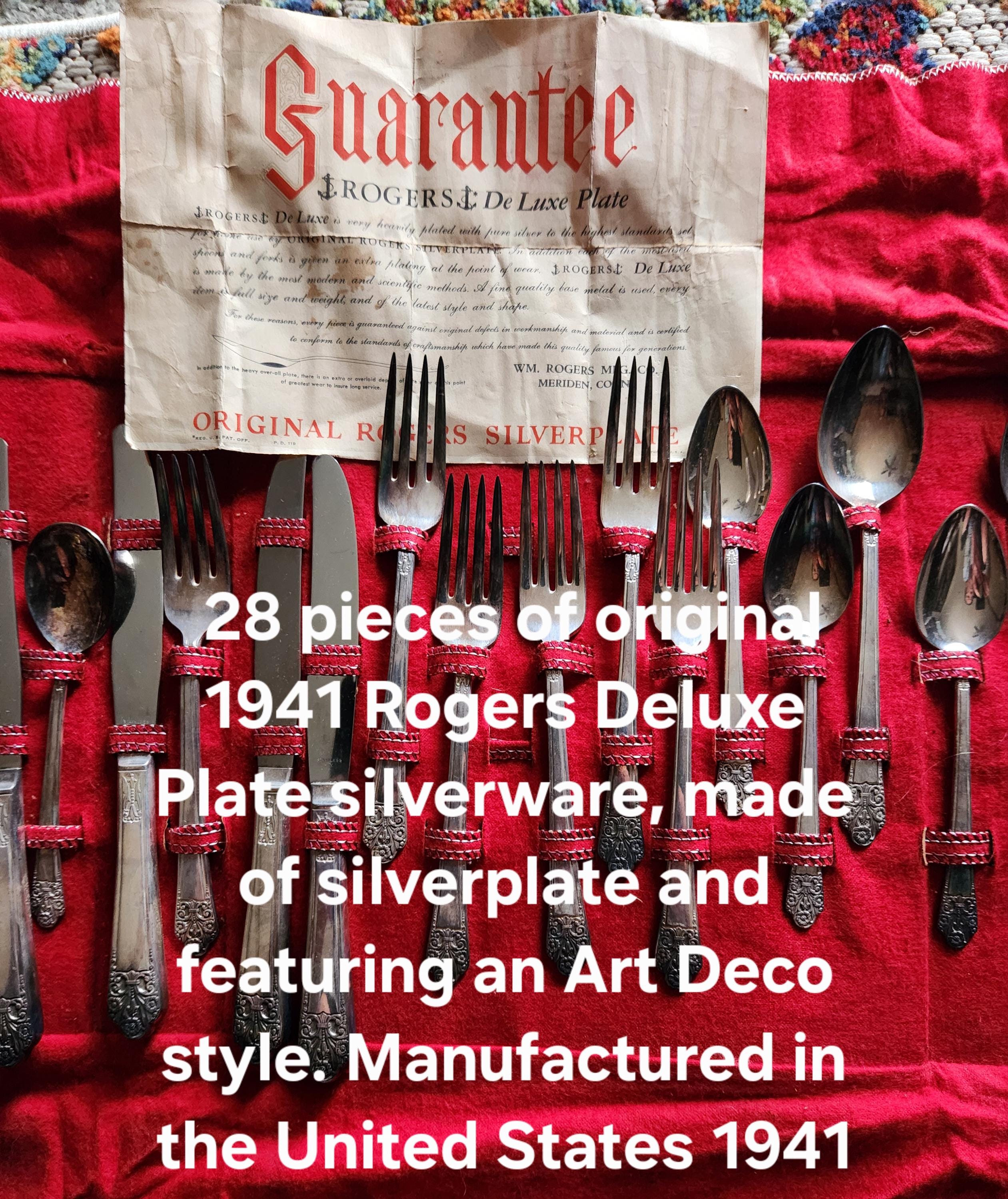 Rogers Precious Silverware Set - Etsy