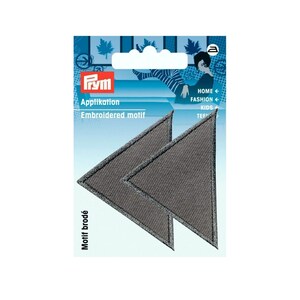Prym Patch - Triângulos - grandes - cinzentos - 2 unidades