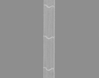 GERSTER Taśma do rolet zwijanych 18 mm – przezroczysta – sprzedawana na metry