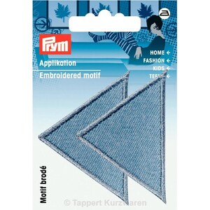 Prym Patch - Triângulos - grandes - Ganga clara - 2 unidades