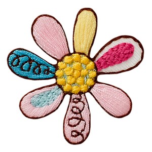 Patch de flor colorida