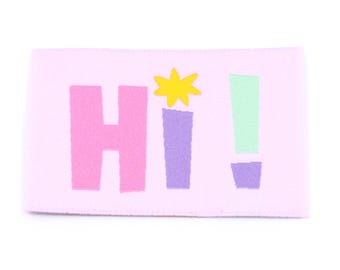 Weblabel - Hi! - 57 x 38 mm