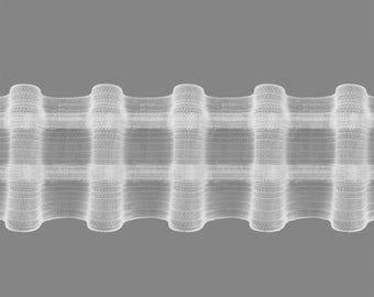 GERSTER Mini-falista 50 mm – przezroczysta – sprzedawana na metry