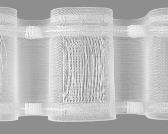 GERSTER – taśma do zasłon falistych z prążkami 100 mm – sprzedawana na metry