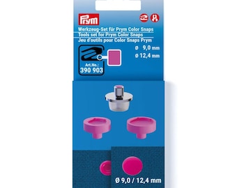 PRYM-gereedschapsset voor drukknopen – 9 en 12,4 mm
