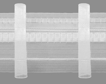 Taśma plisowana GERSTER 90 mm – biała – sprzedawana na metry