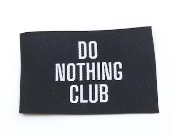 Etichetta web - Do nothing! - Nera - 57 x 38 mm