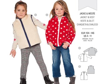 Burda Kids mönster till jacka 9290
